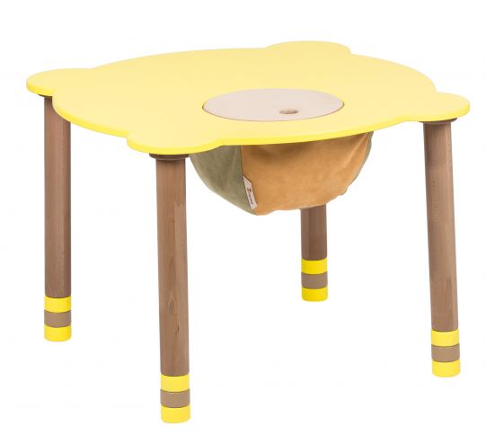 Ümmargune kollane laud