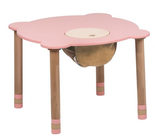 Ümmargune roosa laud