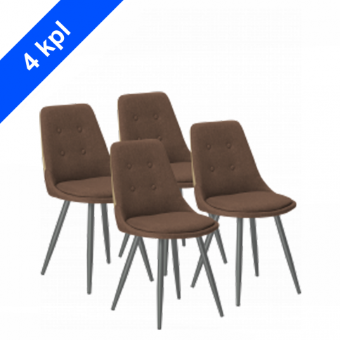 Комплект стульев GT K-8764 Fabric Brown (4 шт)