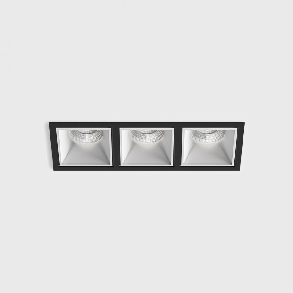 CELL 3, L255mm, W90mm, H82mm, LED 3 x 9W, 3000К, белый/черный