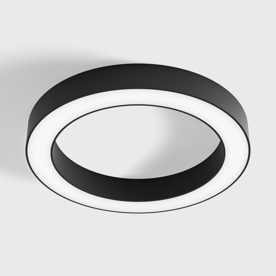 RING M, D390mm, H50mm, LED 25W, 3000K, must (02.3900.25.930.BK)