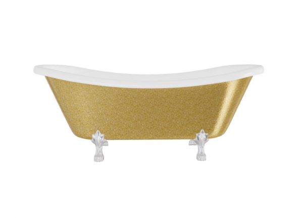 Besco Amelia Glam Gold Siphon with overflow in gold