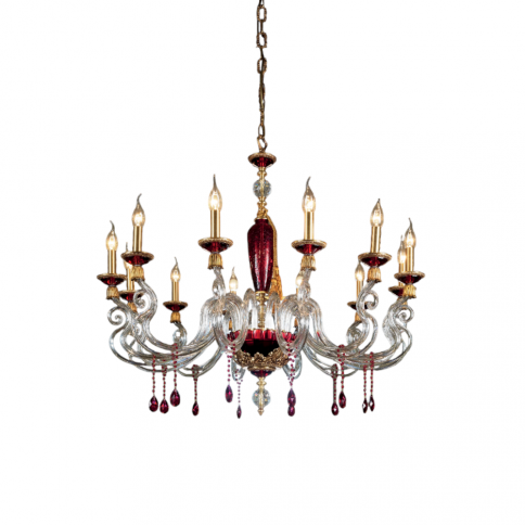 Euroluce Barocco L12 Lux Ruby