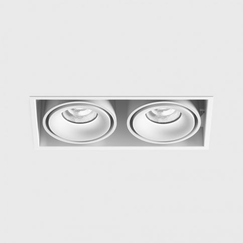 KARDAN 2, L210mm, W108mm, H80mm, LED 2x9W, 3000К, белый/белый