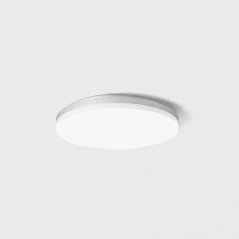 FLAT R2, D270mm, h49mm, LED 24W/18W/10W, 3000K/4000K, IP54, valge