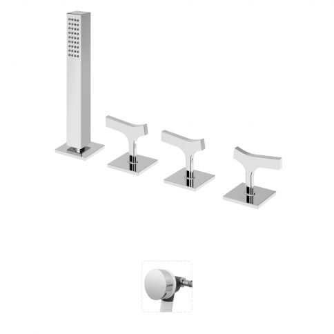 Bruma Royale Набор для ванны и душа с ручным душем и наполнителем ванны Утренний туман