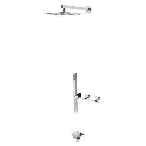 Bruma Royale Progressiivne vann-dušikomplekt üleval asuva dušiga, käsidušiga ja vannisegistiga Päikeseloojang