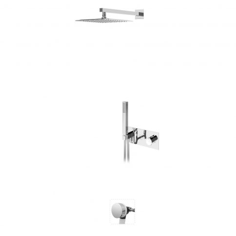 Bruma Royale Termostaatiline vann-dušikomplekt koos peadusšiga, käsidušiga ja vannitäitjaga Hommikune udu