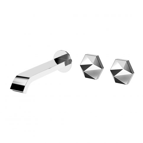 Bruma Utopia 3-auguline seina sisse paigaldatav segisti Gunmetal