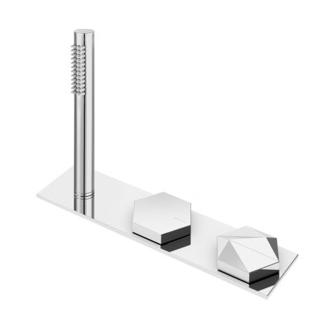 Bruma Utopia Bruma Utopia Progressiivne dušisegisti integreeritud pritsimiskraaniga, hall Lux-dušivoolik värviliste liitmikega Gunmetal