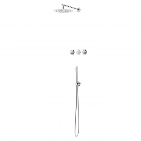 Bruma Utopia Dušikomplekt dušipeaga Ø250 mm ja eraldi käsidušiga, Puhas valge
