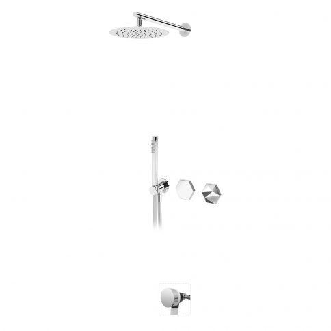 Bruma Utopia Progressiivne vann-dušikomplekt koos dušipea, käsidušiga ja vannitäitjaga, Hommikune udu
