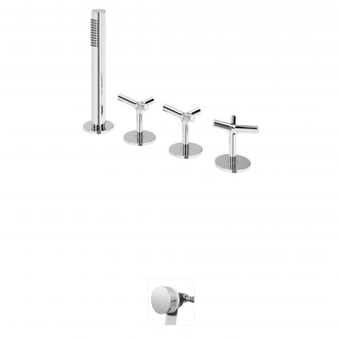 Bruma Genesi Vann-dušikomplekt käsidušiga ja vannitäitjaga, Gunmetal