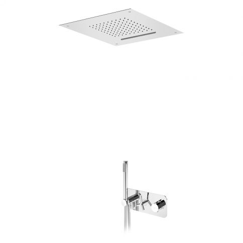 Bruma Genesi Termostaatiline dušikomplekt üleval asuva dušiga (Vihm/Kaskaad) ja käsidušiga, Hommikune udu