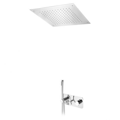 Bruma Genesi Termostaatiline dušikomplekt üleval asuva dušiga (Vihm) ja käsidušiga, Öötaevas