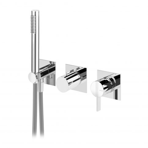 Bruma Breeze Horisontaalne segisti koos käsidušikomplektiga, Puhas valge