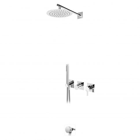 Bruma Breeze Vanni- ja dušikomplekt Ø250 mm üladuši, käsiduši ja vannitäitjaga, Päikeseloojang