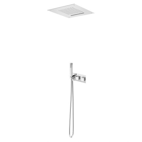 Bruma Adamastor Termostaatkomplekt Celsius üladuši (Vihm/Kaskaad) ja käsidušiga, Puhas valge