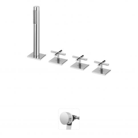 Bruma Hera Vanni- ja dušikomplekt käsiduši ja vannitäitega, Hommikune udu