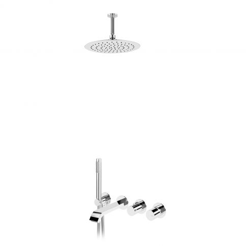 Bruma Avalon Komplekt üladuši Ø250 mm, lae dušivars 100 mm, Elo käsidušikomplekti ja vannijooksuga, Hommikune udu