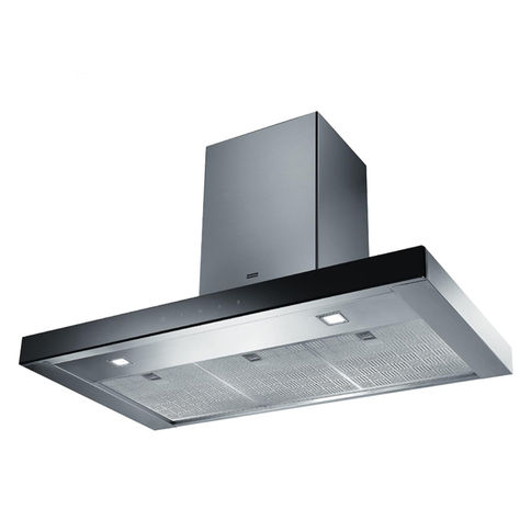 Hoods FCR 925 TC BK / XS stainless steel / black glass 900mm. Franke (110.0361.046)