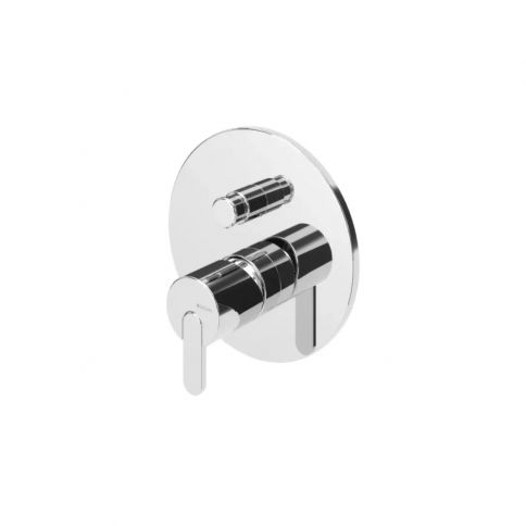 Bruma Leaf Varjatud paigaldusega segisti 2 väljundiga, Puhas valge