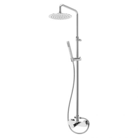 Bruma Adagio Душевая система с душевой лейкой из нержавеющей стали Ø250 мм и регулируемой душевой стойкой, Закат
